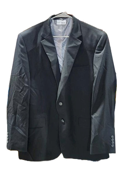 Men's Haggar Travel Performance Tailored-Fit Stretch Black Suit Jacket 46