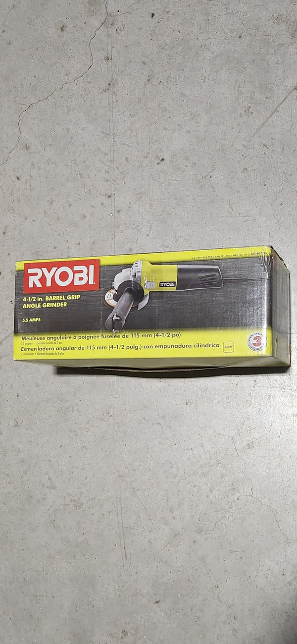RYOBI 5.5 Amp Corded 4-1/2 in. Angle Grinder