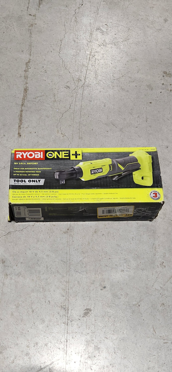 RYOBI ONE+ 18V Cordless 3/8 in. 4-Position Ratchet (Tool Only)