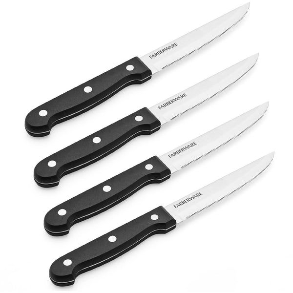 Farberware 4-pc. Steak Knife Set, Black, 4 PIECE