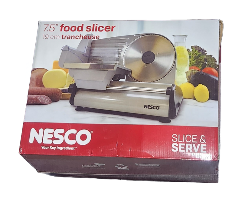 Nesco 180-Watt Food Slicer with 7-1/2" Blade