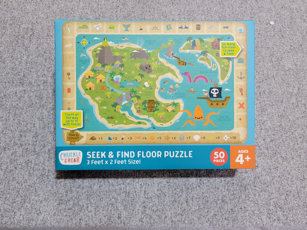 Seek & Find Treasure Map Jigsaw Floor Puzzle