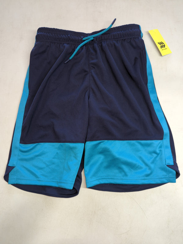 Boys' Shine Mesh Shorts - All in Motion Navy/Teal L