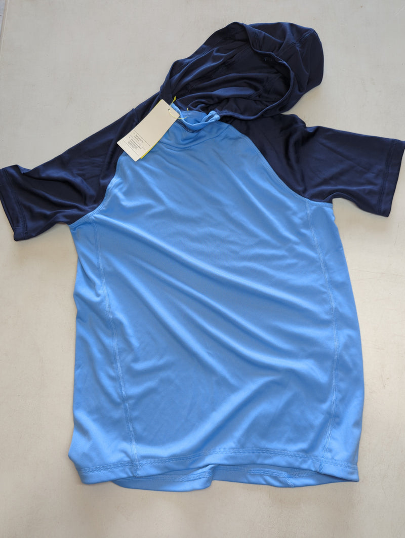 Boys' Short Sleeve Hooded T-Shirt - All in Motion Blue Medium