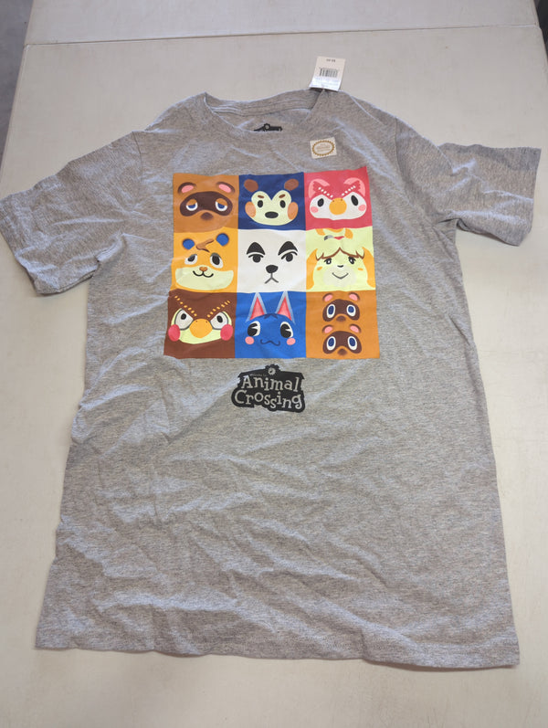 Boys' Animal Crossing Short Sleeve Graphic T-Shirt - Gray XL