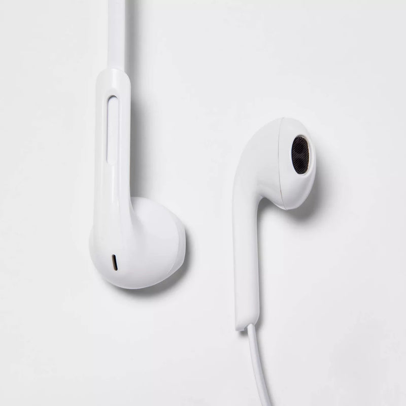 Heyday Wireless Bluetooth Flat Earbuds - White