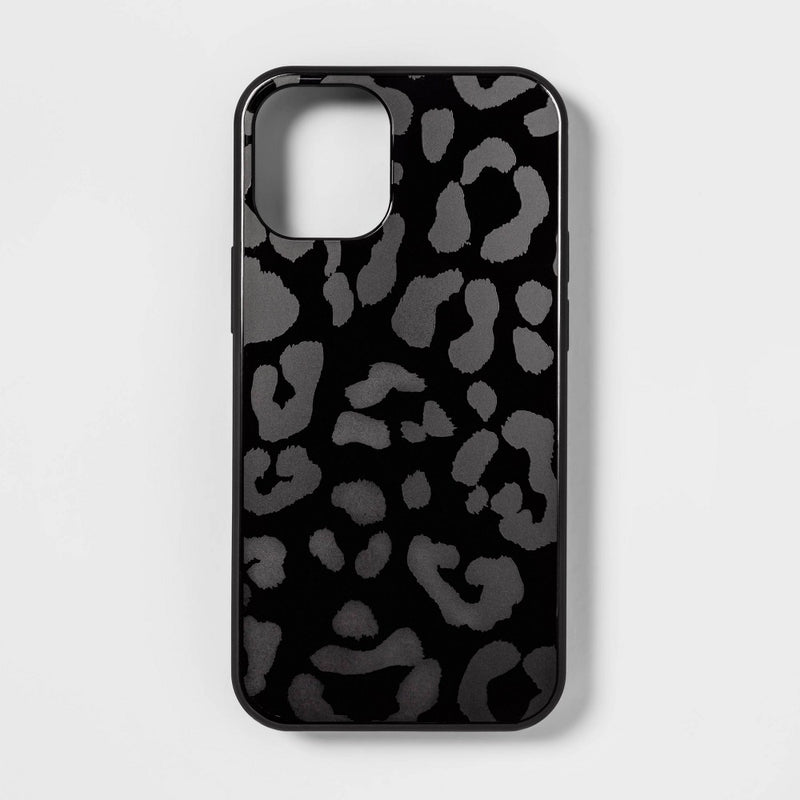 Heyday Apple iPhone 12 Mini Case - Black Leopard Print