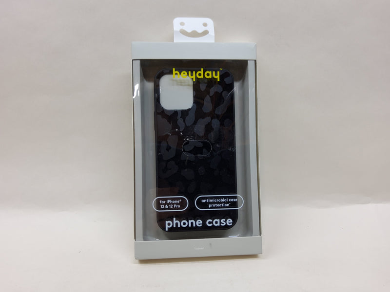Heyday Apple iPhone 12/iPhone 12 Pro Phone Case - Black Leopard Print
