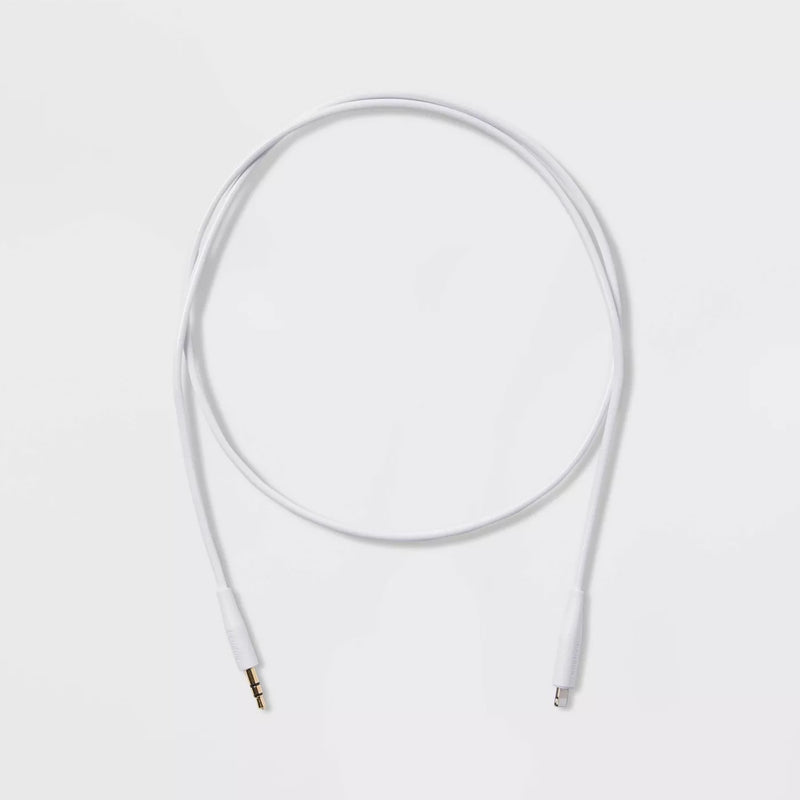 Heyday 3' Lightning to Aux (M) Cable - White