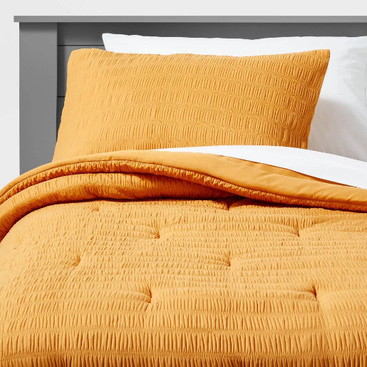 Seersucker Comforter Set Twin - Pillowfort - Yellow