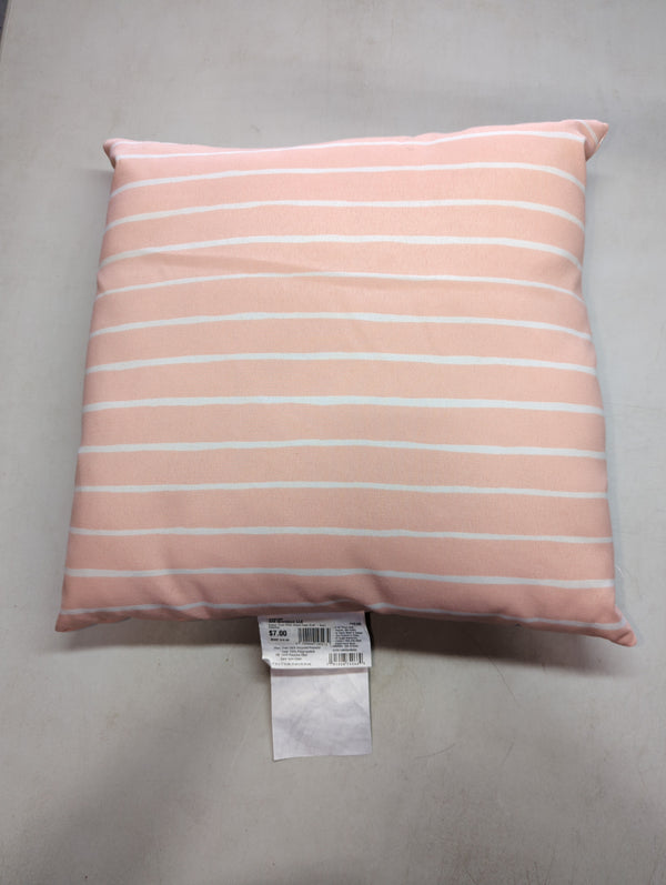 Outdoor Throw Pillow Striped Peach Blush - Room Essentials