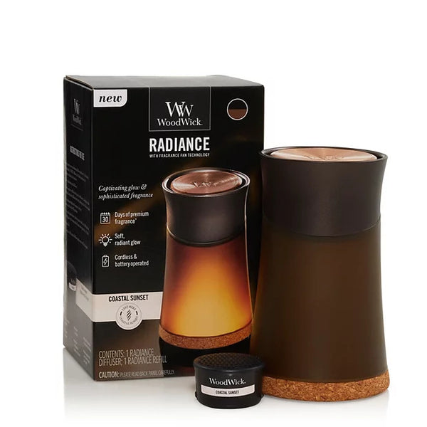 WoodWick Coastal Sunset Radiance Battery Operated Diffuser, Multicolor