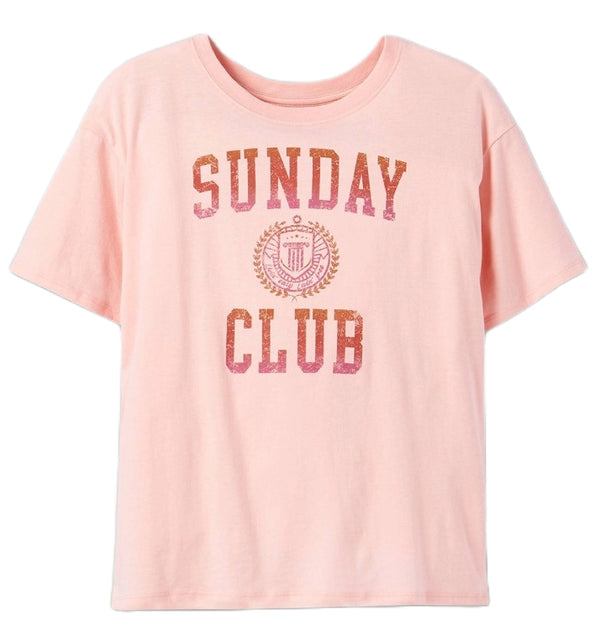 Kids' Oversized Graphic Short Sleeve T-Shirt - art class Light Pink L