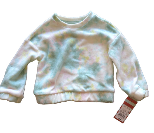 Toddler Girls' Soft Fleece Pullover Sweatshirt - Cat & JackCool Mint 2T
