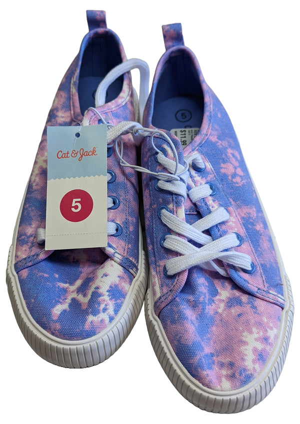 Girls' Pascale Tie-Dye Lace-Up Sneakers - Cat & Jack 5