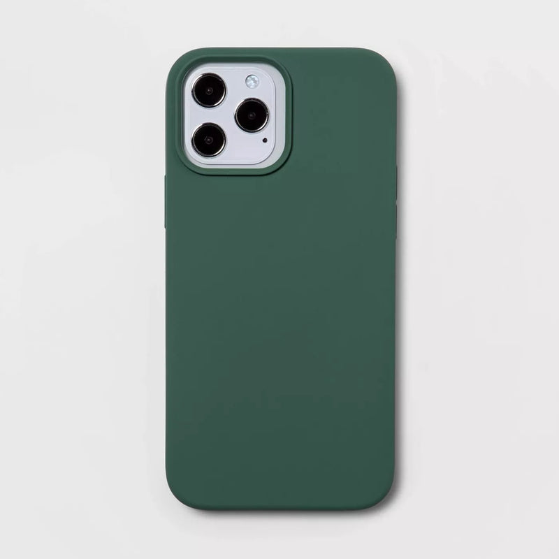 Heyday Apple iPhone 13 Pro Max/iPhone 12 Pro Max Silicone Case - Evergreen