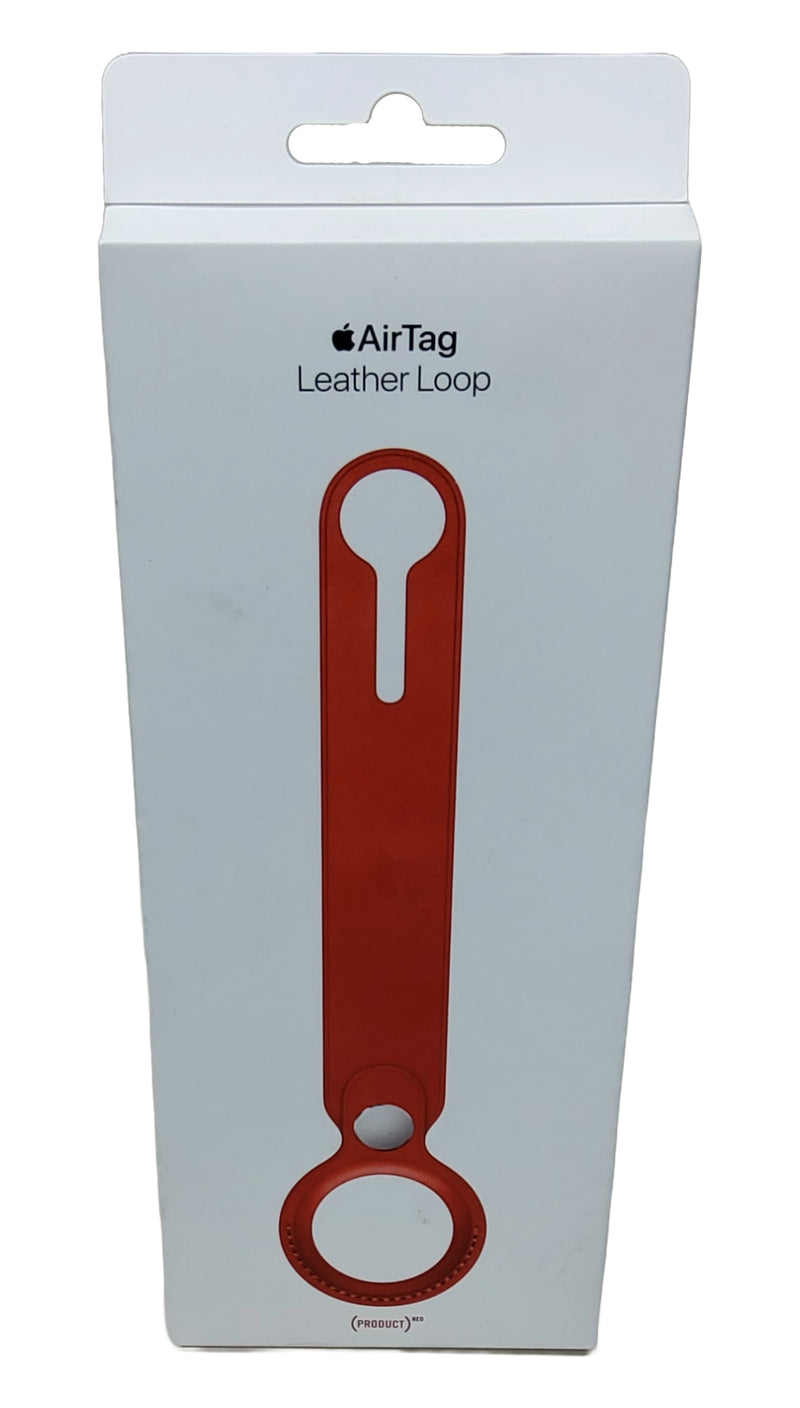 Apple AirTag Leather Loop - RED