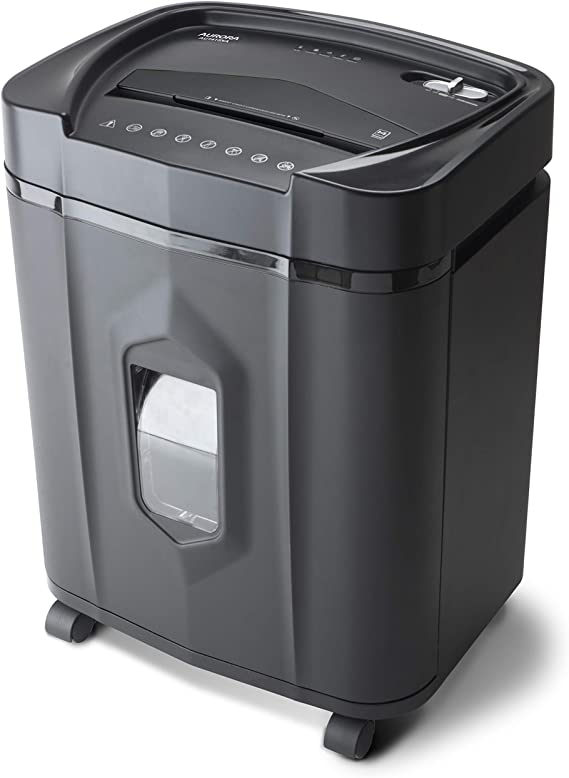 Aurora GB AU1415XA 14-Sheet Crosscut Paper/CD and Credit Card Shredder with 5-Gallon Pullout Basket