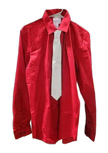 Men's Bespoke Classic-Fit Dress Shirt with Tie