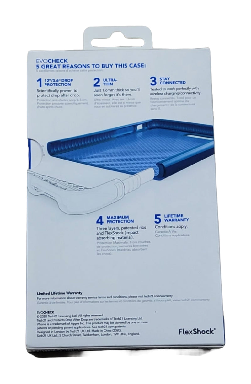 Tech21 Apple iPhone SE (2nd gen)/8/7/6s/6 Evocheck 2 - Blue