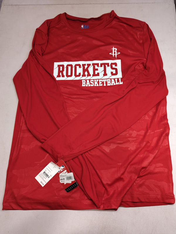 NBA Houston Rockets Poly Long Sleeve T-Shirt - L