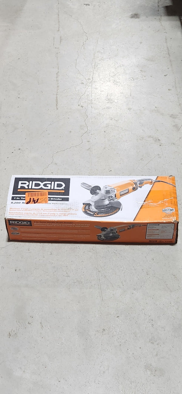 RIDGID 15 Amp Corded 7 in. Twist Handle Angle Grinder