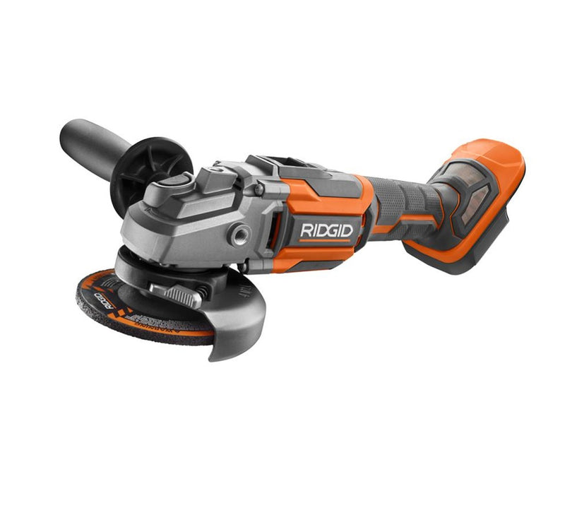 RIDGID 18V Brushless Cordless 4-1/2 in. Angle Grinder Kit with 2.0 Ah Battery and Charger