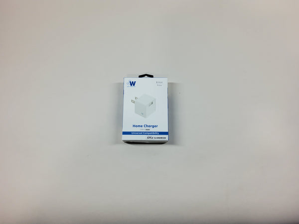 Just Wireless 1.0A/5W 1-Port USB-A Home Charger - White