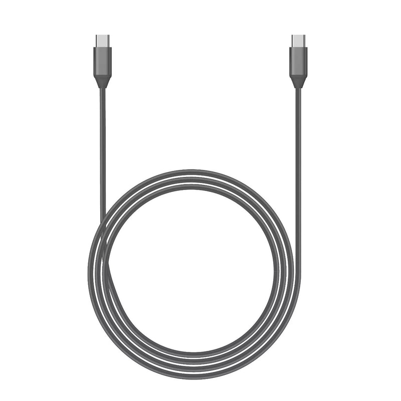 Just Wireless 6' TPU USB C to USB C Power Delivery Cable - Gray