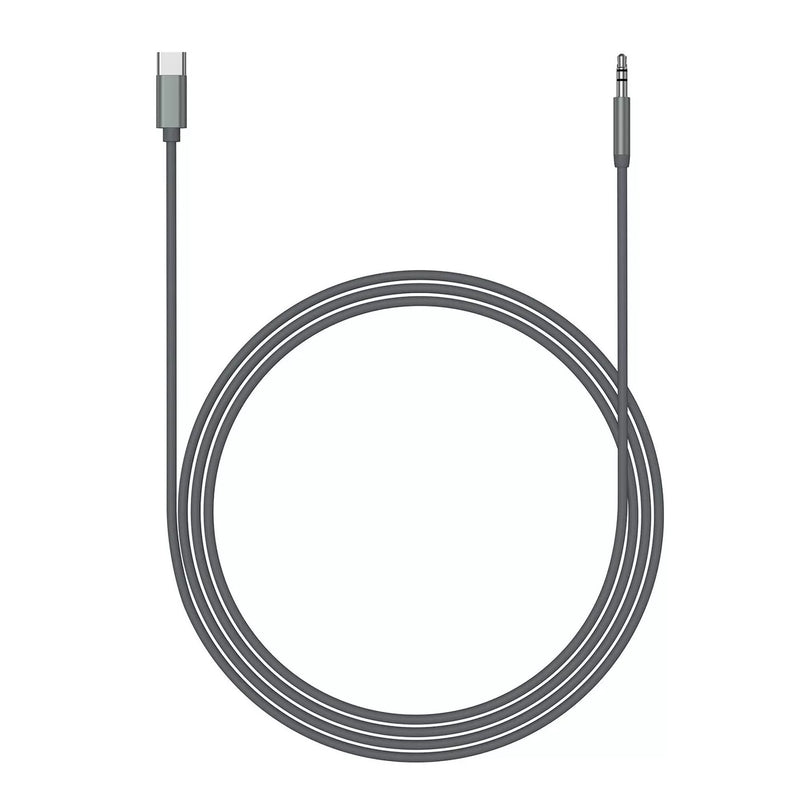 Just Wireless 6ft 3.5mm to USB-C Audio Cable - Slate Gray
