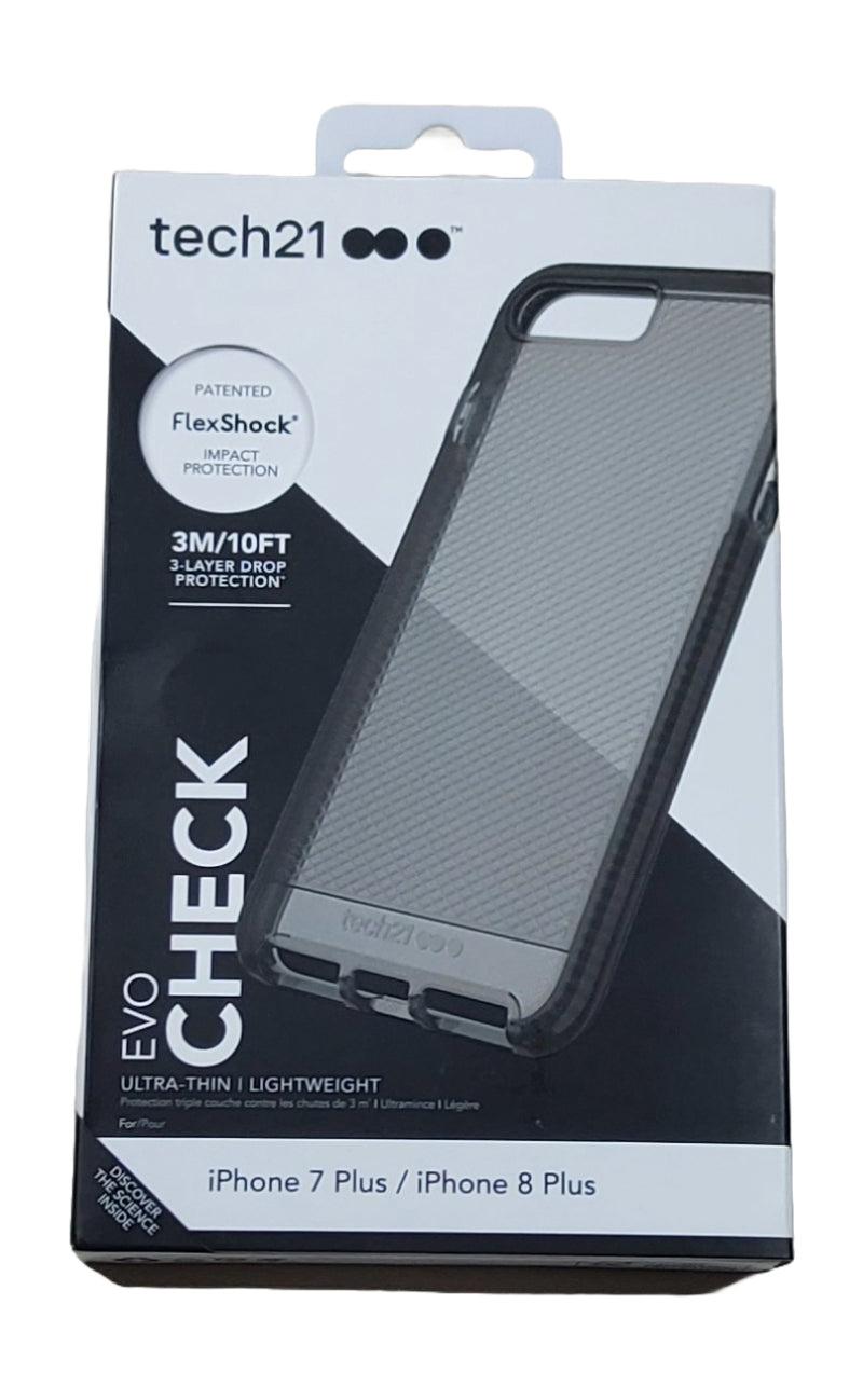 Tech21 iPhone 8 Plus/7 Plus/6s Plus/6 Plus Case EVO Check - Smokey/Black