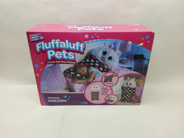 Happy Nappers Fluffaluff Pets - Standard & Queen-Sized Super Soft Plush.