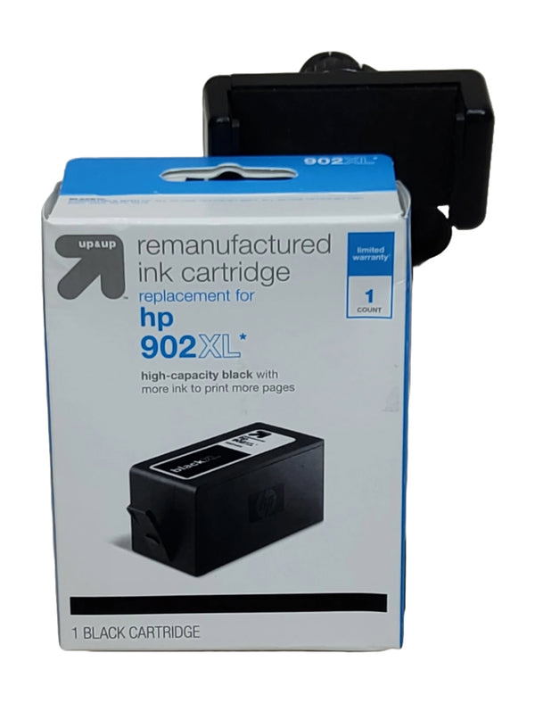 Remanufactured Single Black XL High Yield Ink Cartridge - Compatible with HP 902XL Ink Series Printers - TAR902XLB - up & up