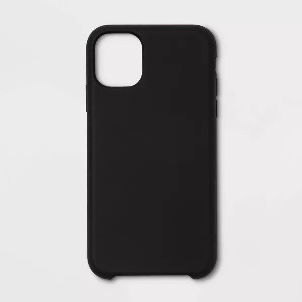 Heyday Silicone Case for Apple iPhone 11 and XR - Black, Silicone Material!
