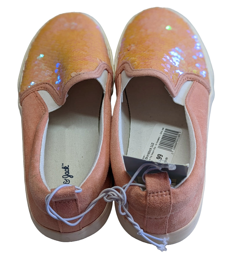 Girls' Aliki Flip Sequin Slip-On Sneakers - Cat & Jack Coral 5