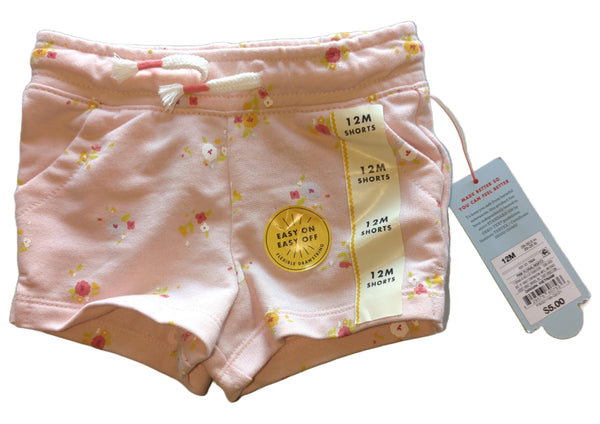 Toddler Girls' Knit Pull-On Shorts - Cat & Jack Light Pink 12M