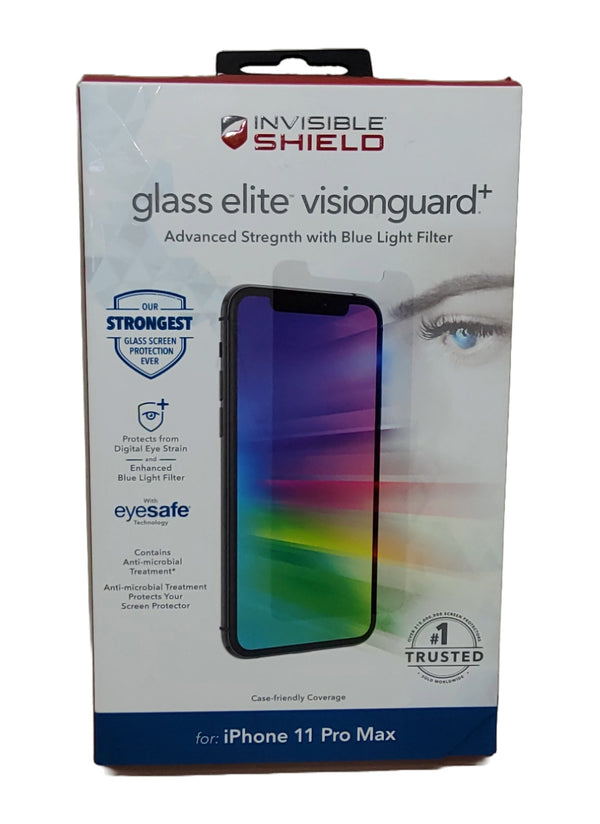 ZAGG Apple iPhone 11 Pro Max/XS Max InvisibleShield VisionGuard+ Screen Protector with Anti-Microbial Technology
