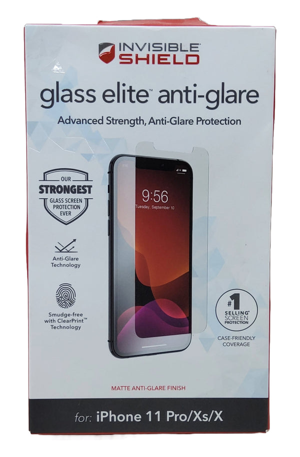 ZAGG Apple iPhone 11 Pro/X/XS InvisibleShield Glass Elite Anti-Glare Screen Protector