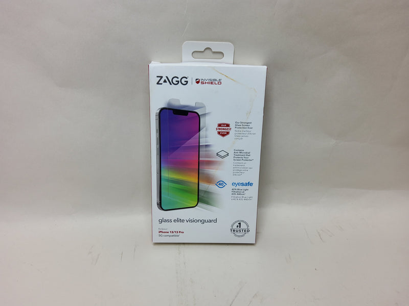 ZAGG Apple iPhone 13/13 Pro InvisibleShield VisionGuard+ Screen Protector with Anti-Microbial Technology