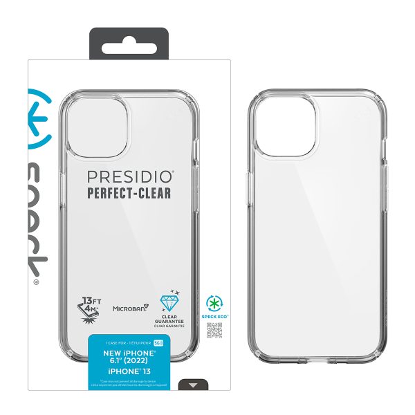 Speck 141691-5085 Presidio iPhone 13 Transparent Case - Bacon & UV Resistant Material