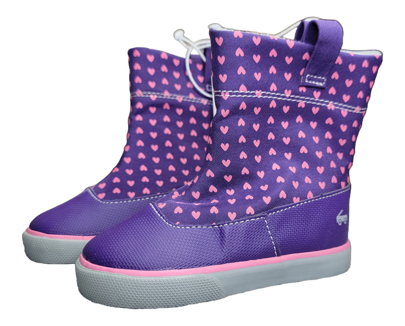 Toddler See Kai Run Basics Ripley Hearts Pull-On Boots - Purple 7