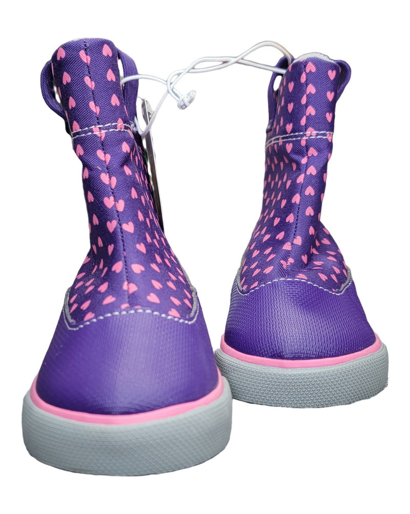 Toddler See Kai Run Basics Ripley Hearts Pull-On Boots - Purple 7