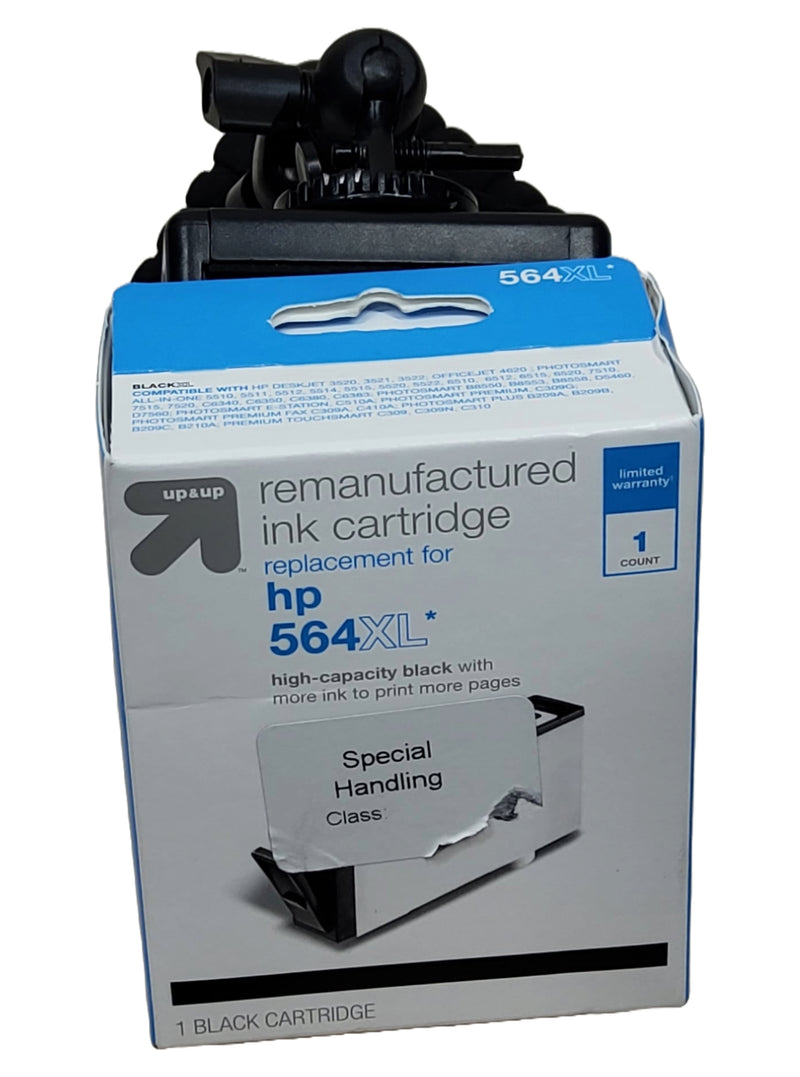 Remanufactured Single Black XL High Yield Ink Cartridges - Compatible with HP 564 Ink Series Printer - TARCN684WN - up & up