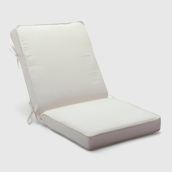 Outdoor Double Welt Chair Cushion Sunbrella Spectrum Eggshell - Smith & Hawken