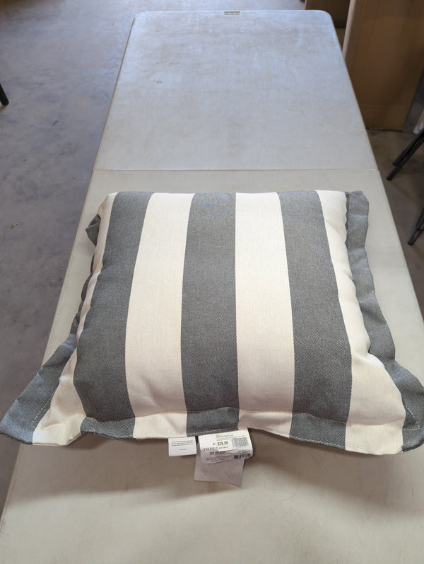 Cabana Stripe Outdoor Deep Seat Pillow Back Cushion DuraSeason Fabric Black - Threshold