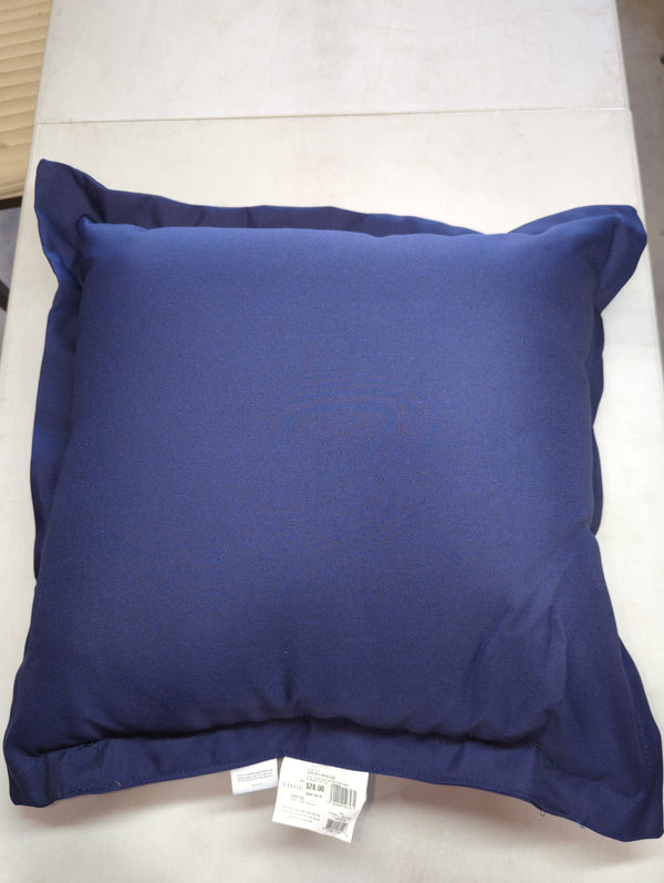 Woven Outdoor Deep Seat Pillow Back Cushion DuraSeason Fabric Navy - Threshold