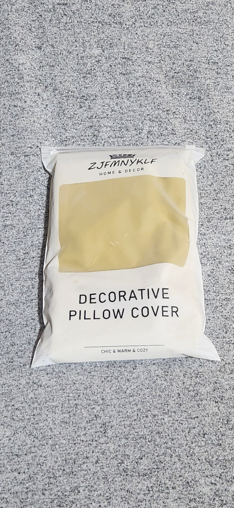 18x18 Pillow Covers 2 Pack Frosted Velvet Soft Cushion Covers (Yellow)